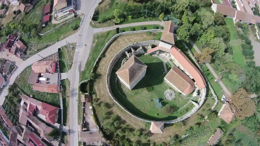 ansamblul „cetate” vedere aeriana