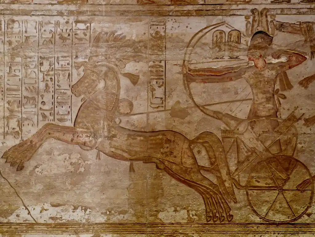 großer tempel (abu simbel) große pfeilerhalle südwand 10