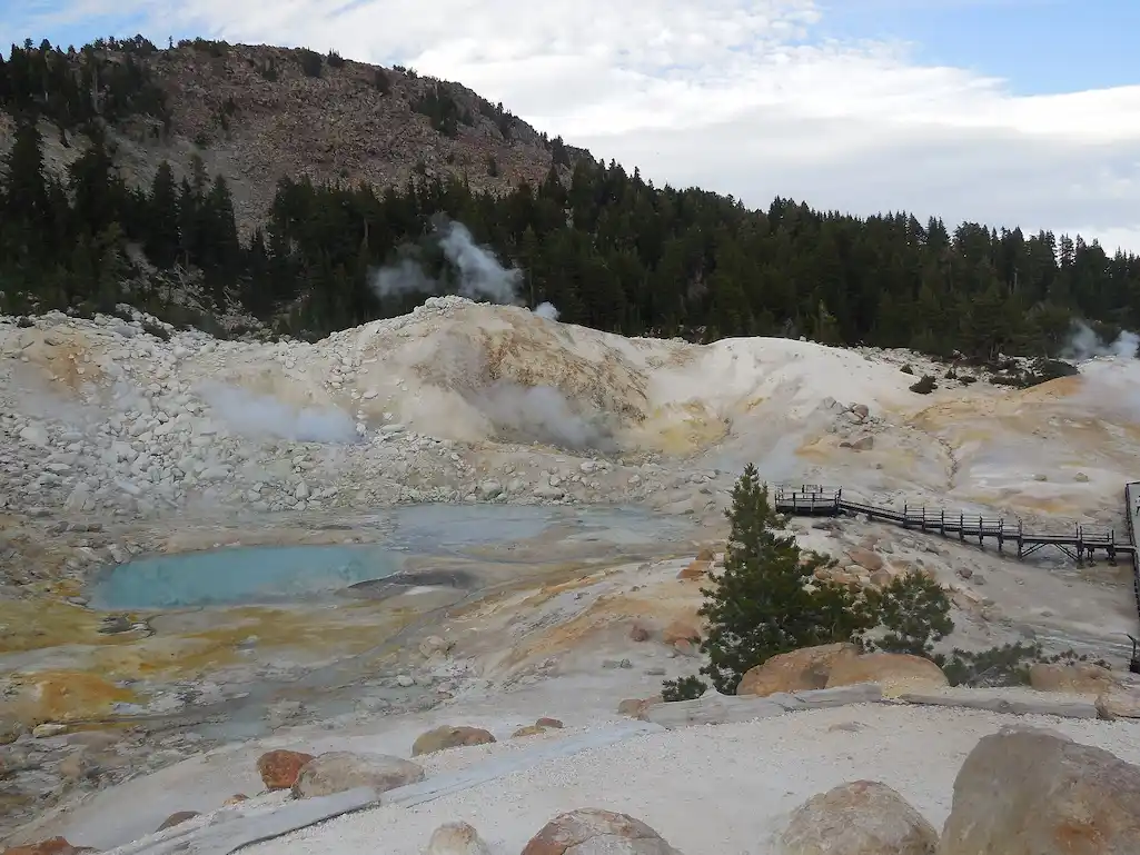 hot springs at lassen national park