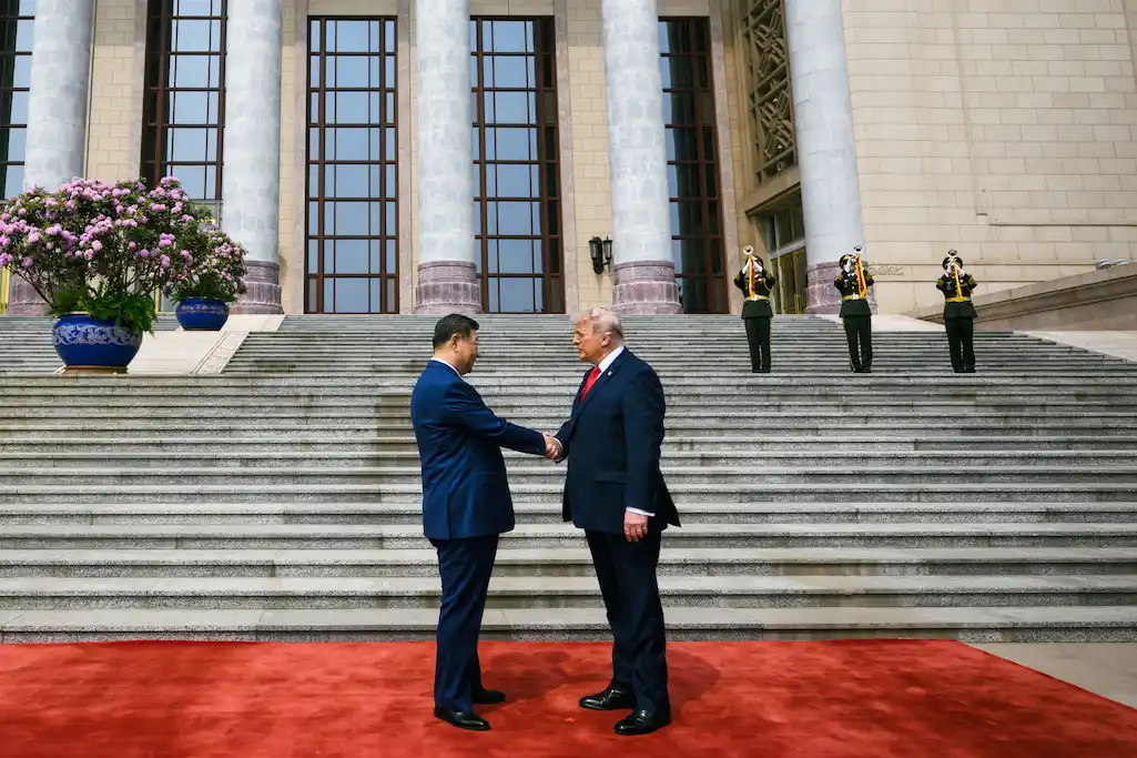 welcome ceremony of trump by xi jinping (2) 20260514