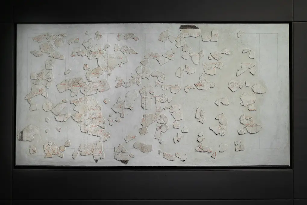 fasti annales, calendario numano, pannello maggiore dei fasti antiates, 84 55 a.c. palazzo massimo alle terme fg1