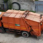 garbage truck in romania
