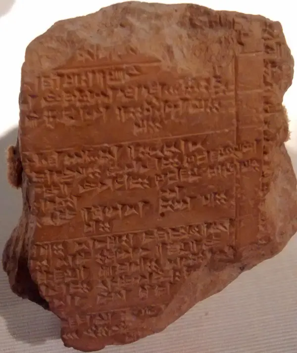 hittite cuneiform tablet cultic festival script