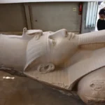 ramses ii colossal statue head in memphis 2010 2
