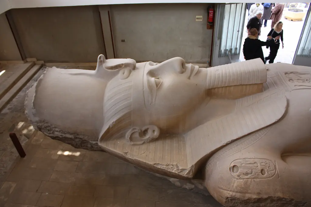 ramses ii colossal statue head in memphis 2010 2
