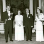 Nicolae și Elena Ceaușescu la banchetul de stat de la Palatul Buckingham, 13 iunie 1978