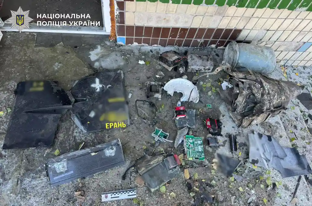 remains of a drone in kyiv after russian attack, 2026 10 01 (01)