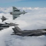 u s air force, french and royal air force fighter aircraft participate in formation flight (6652202)